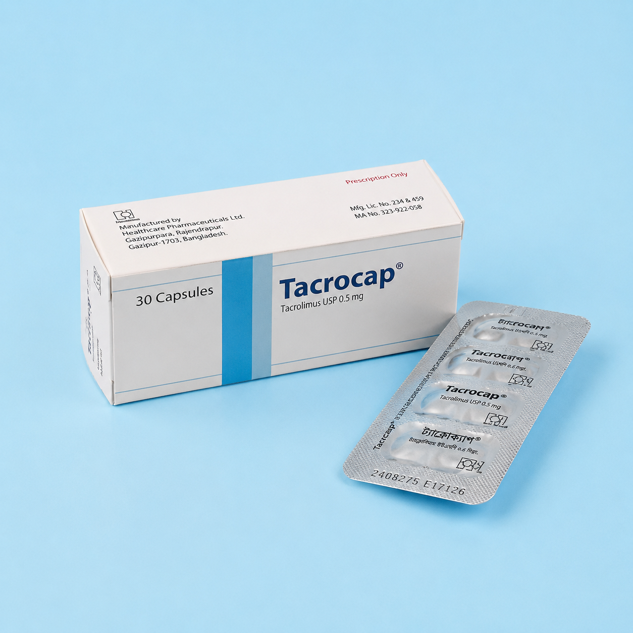 cap. Tacrocap 0.5 mg